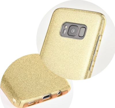 Këllëf telefoni Shining Case për Huawei P30 Lite, me shkëlqim, ari