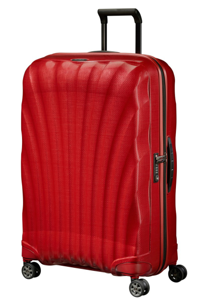 Valixhe Hard Me 4 Rrota Samsonite C-Lite 75/28 Ngjyrë E Kuqe