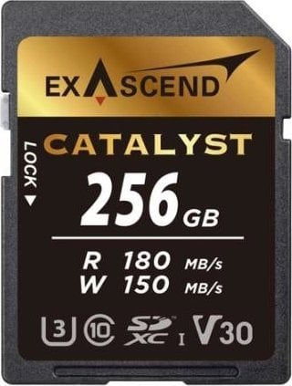 Kartë memorie ExAscend Catalyst SDXC EX256GSDU1, 256GB, Class 10 UHS I U3 V30