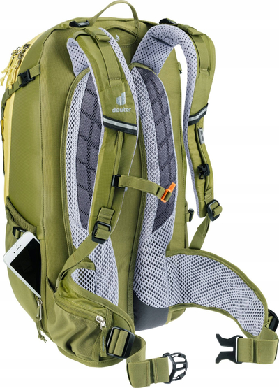 Shpinore çiklizmi Deuter Trans Alpine 30, 30L, me mbulesë shiu, gri