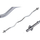 Shtangë e harkuar EB Fit, 120cm, diametër 28mm, ngjyrë argjendi