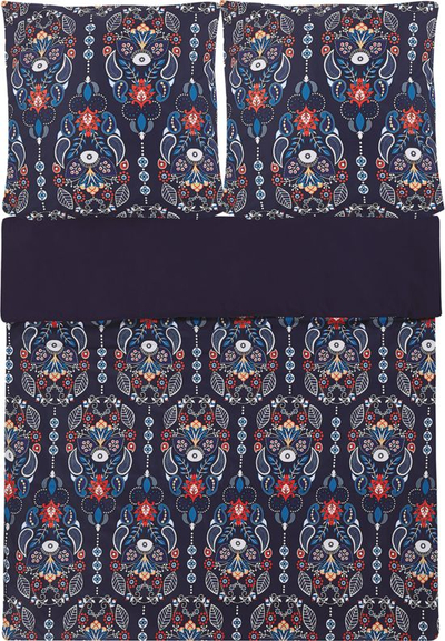 Set mbulesë jorgani MADRONA, pambuk sateen, 155 x 220 cm, blu e errët