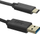 Kabllo Qoltec USB Cable USB-A - USB-C, 1m, e zezë