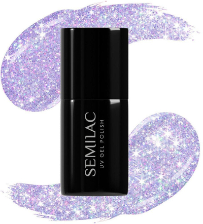 Llak thonjsh hibrid Semilac 241 Ocean Flower, 7ml, vjollcë Sunflash