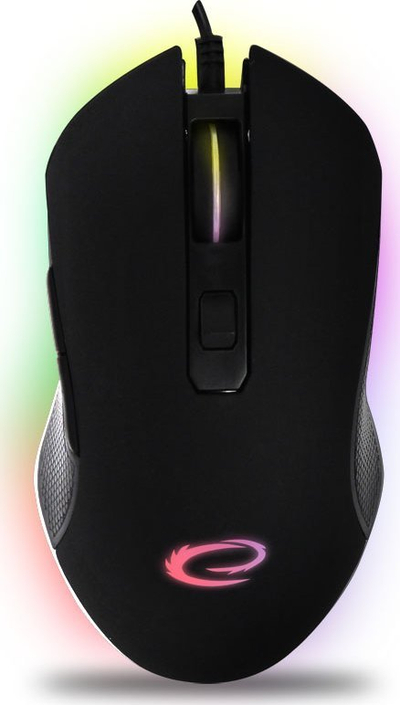 Maush gaming Esperanza EGM302 Nemesis, me kabllo, LED RGB, i zi