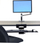 Krah nën tavolinë për tastierë Ergotron Neo-Flex 97-582-009, fiksohet në tryezë, ergonomik, i zi