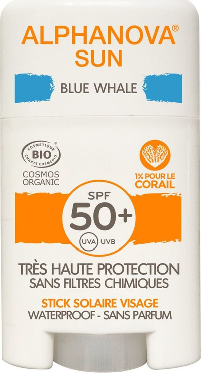 Krem mbrojtës i diellit Alphanova Sun SPF50+ Blue Whale, 12 g