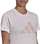 Bluzë sportive Adidas Winrs 3.0 Tee W, pambuk poliester, me mëngë të shkurtra, rozë