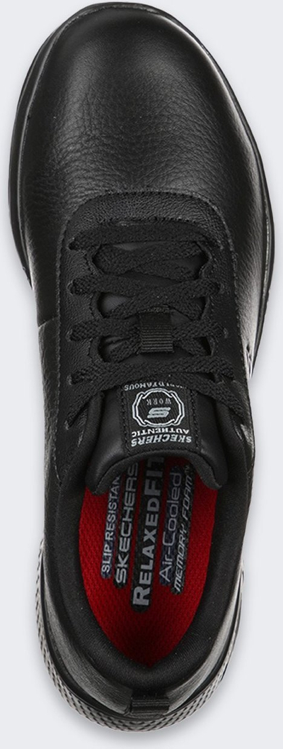 Këpucë pune Skechers Marsing Gmina, Relaxed Fit, Memory Foam, ngjyrë e zezë