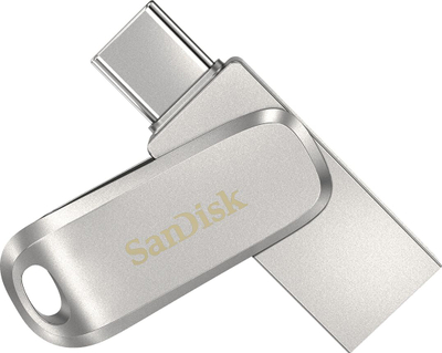 USB SanDisk Ultra Dual Drive Luxe, 512GB, me USB Type C edhe USB A, trup metalik