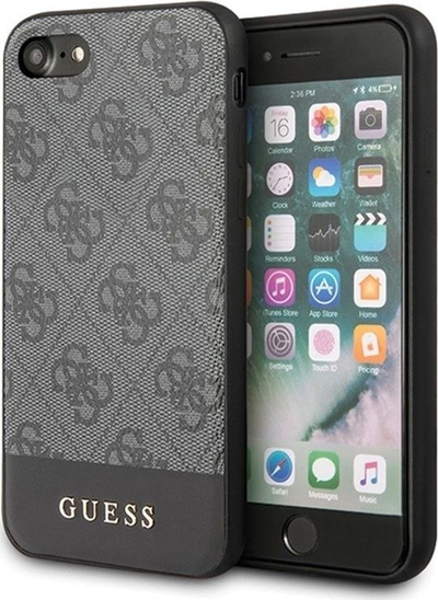 Mbulesë telefoni Guess 4G Stripe Pro, për iPhone 7 8 SE 2020, gri
