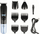 Set trimer flokësh dhe mjekre IDEAL IZ8701, 3 në 1, pa kabllo, i zi