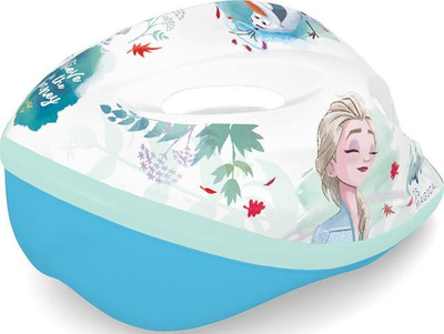 Helmetë biçiklete për kalamaj Disney Frozen 2, madhësia M 52-56cm, e bardhë me ngjyra