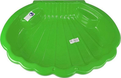 Kënd lojërash me rërë Sandbox Pool Shell 2075, formë guaske, 110x75x25 cm, i gjelbër