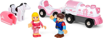 Lodër tren Brio Disney Princess Bukuroshja e Fjetur, me bateri, me figurina, rozë