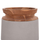 Vazo dyshemeje dekorative Linter HM4662.03L, Fiber Cement, Ø41x47 cm, gri