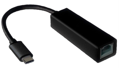 Kartë rrjeti e jashtme Value, USB 3.1-C në Ethernet, e zezë