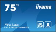 Monitor profesional signage Iiyama LH7565UHSB-B1, 75", 4K Ultra HD, 800 cd/m², Wi-Fi, Android 11, i zi