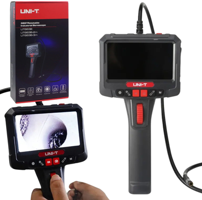 Boreskop industrial UNI-T UT663B, ekran 5.0", HD 1080P, gri