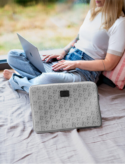Çantë për laptop Vuch, e hirtë
