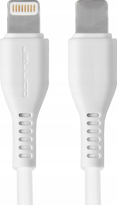 Kabllo USB Jellico USB C në Lightning, 1m, e bardhë