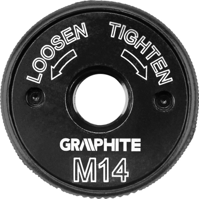 Arrë vetëbllokuese për gërrmues këndor Graphite Quick Clamping 56H421, M14, për disqe 115 230 mm