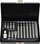 Set bitash spline AWTOOLS BL, 15 copë, çelik S2, në kuti metal, gri