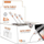 Kabllo USB Lightning Somostel, 2.1A, 1m, e bardhë, set 15 copë