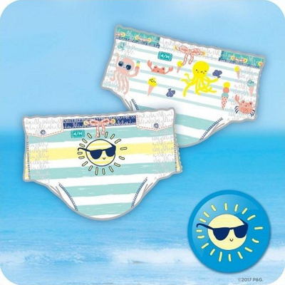 Pampersa Splashers 4-5, 9 - 15 kg, 11 copë