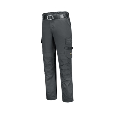 Pantallona pune Malfini Work Pants Twill Cordura, me përforcim te gjunjët CORDURA, gri e errët