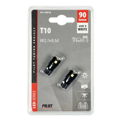 Lampa Led 12-32v T10 W2,1x9,5d Bardh Blis