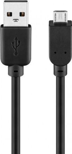 Kabull USB Delock, USB A në Micro USB, 30 cm, i zi