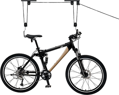 Lift tavani për biçikletë Dresco, 20 kg, set 6 copë, i zi