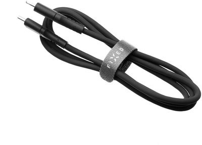 Kabllo karikimi dhe për të dhëna FIXED Liquid silicone USB-C - USB-C, USB 2.0, PD 60W, 0.5m, e zezë