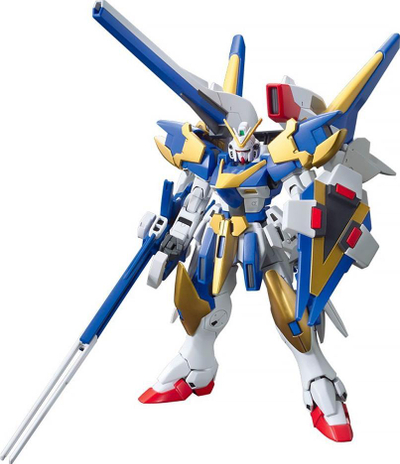 Model kit Bandai HGUC Victory Two Assault Buster Gundam, 1/144, plastik, me shumë ngjyra