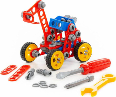 Set ndërtimi Polesie Inventor Vehicle, 97 pjesë, lodër për me bo gjëra me dorë, shumëngjyrësh