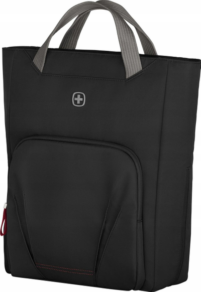 Çantë laptopi Wenger SwissGear Motion Vertical Tote, 15.6", zgjerohet, për goca, e zezë