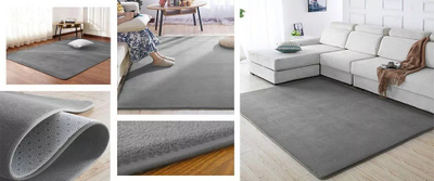 Qilim Strado Polar, 160x220cm, poliester antialergjik, gri