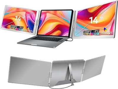 Monitor portabël ExtraLink Smart Life S688, 14", IPS 1920x1200, argjendtë