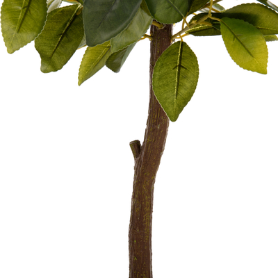 Bimë dekorative artificiale Lemon, 90cm, në vazo, me fruta të verdha
