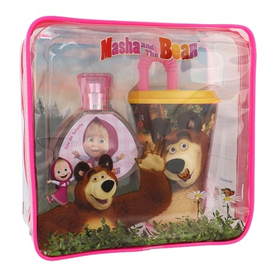 Set EP Line Masha and Bear, EDT 50 ml + shishe për pije