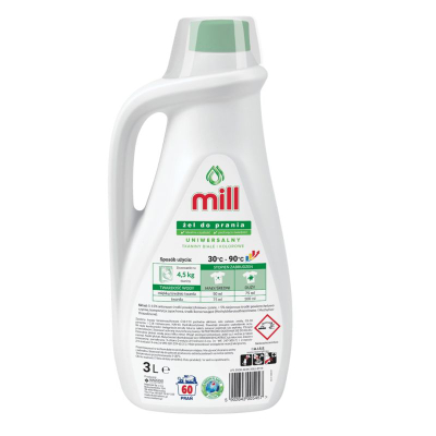 Xhel larës rrobash Mill Universal, 3L, për të bardha dhe me ngjyra