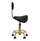 Stol kozmetik Activeshop 6001 G, lartësi e rregullueshme, Gold Black