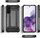 Kllëf telefoni Hybrid Armor për Samsung Galaxy S23 Plus, TPU edhe PC, për mbrojtje nga goditjet, i zi