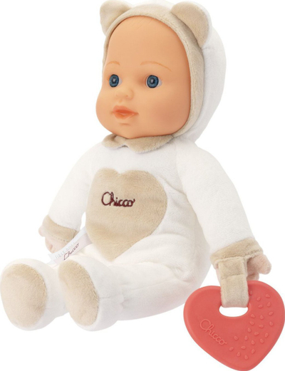Мека кукла Chicco Chicca Neutral, за бебиња, повеќебојна