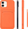 Këllëf silikoni Hurtel Card Case për Samsung Galaxy A22 4G, me xhep për kartela, i zi