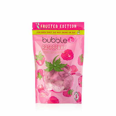Flluska të banjës Bubble T Cosmetics Raspberry Bath Crumble, 250 g