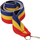 Shirit për medalje Victoria Sport, 11 mm, i kaltër/kuq/verdhë