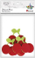 Set dekorativ prej filci Titanum Felt Cherries 3D, 5 copë, kuqe jeshile