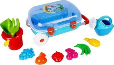 Set lodrash rëre TechnoK 6009, me valixhe me rrota, plastik, shumëngjyrësh